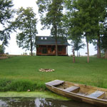 Our cabin rental is the ideal space for setting up fishing camp or hunting camp.