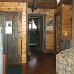 Our cabin for rent includes all the comforts and amenities of your home kitchen!
